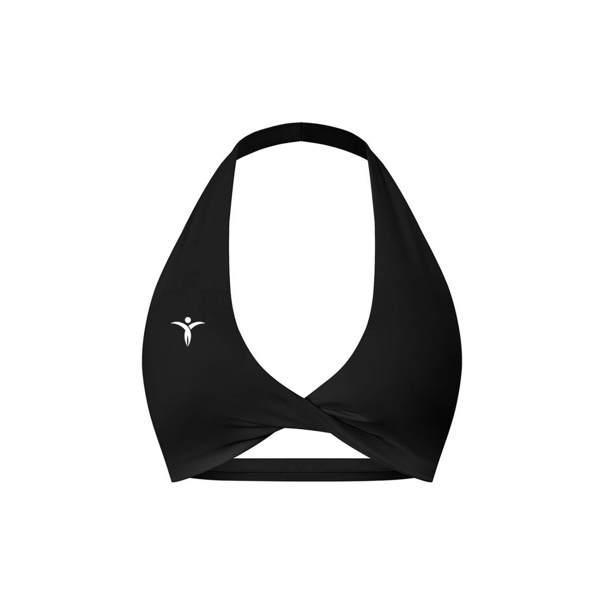 Women's Pleated Halter Sports Bra