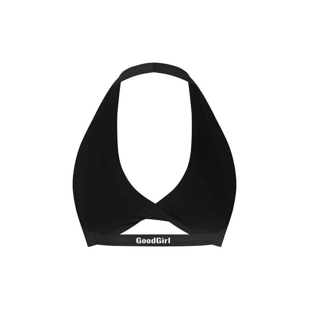 Women's Pleated Halter Sports Bra