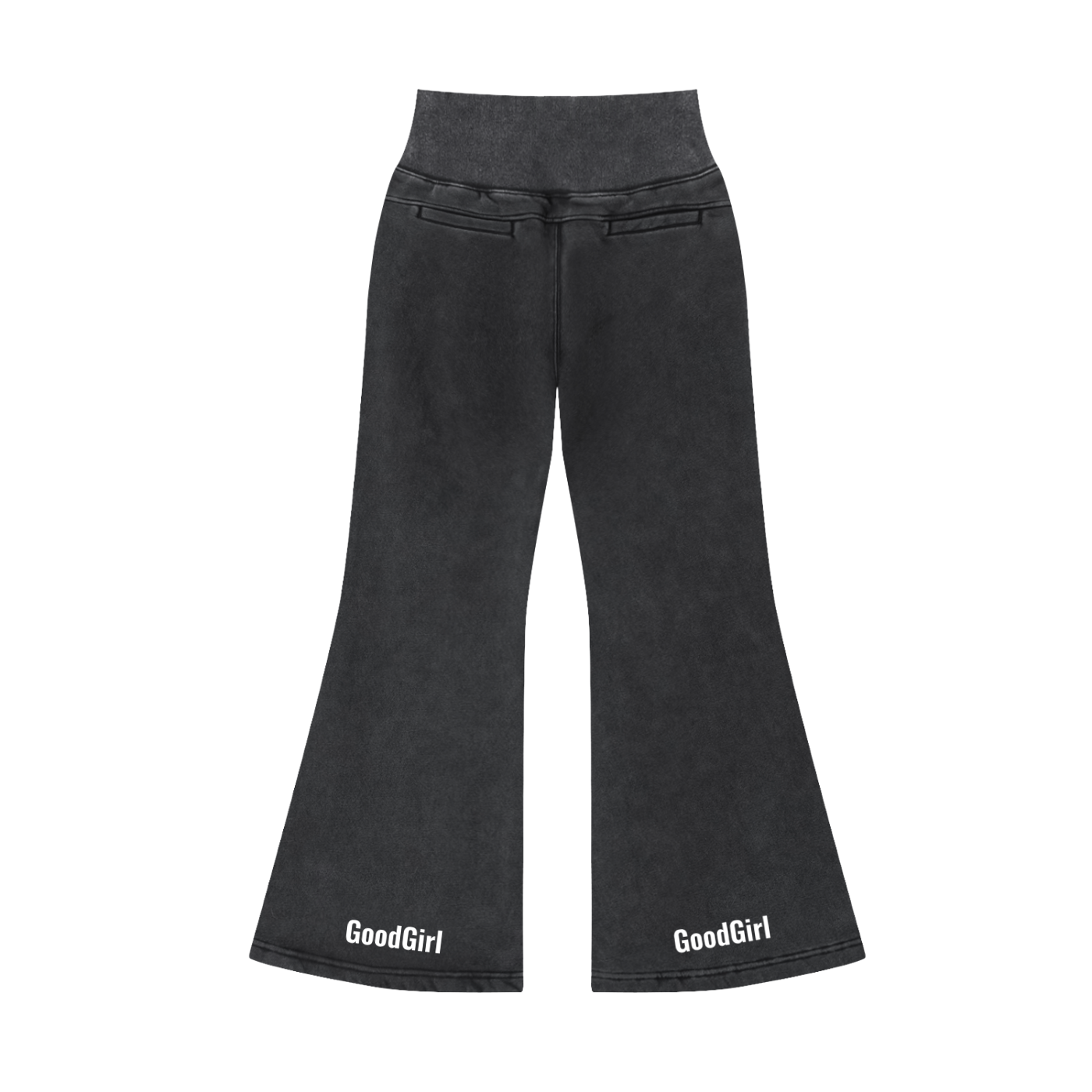 Vintage Washed Flared Fleece Pants