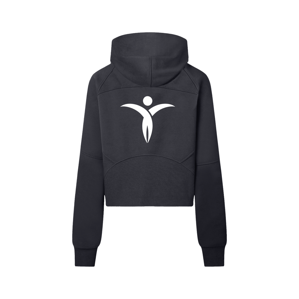 Cropped Half-Zip Hoodie