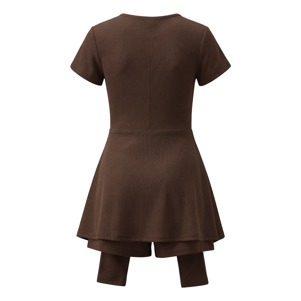 Women's Dual-Function Cape Tie-Waist Romper