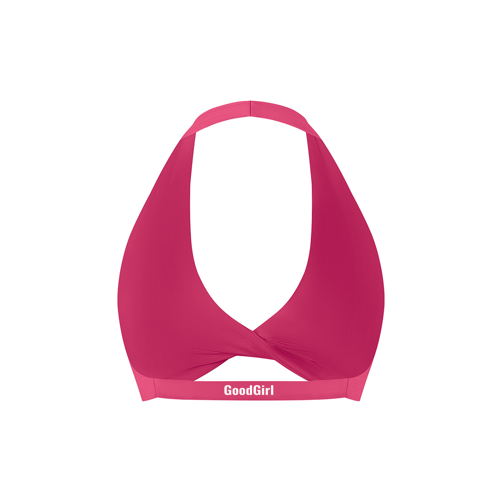 Women's Pleated Halter Sports Bra