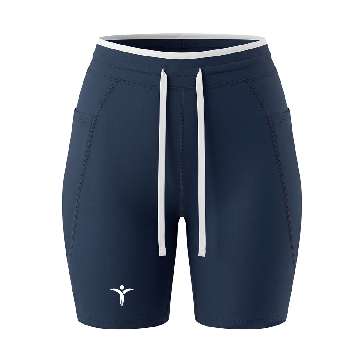 Women's High Rise Color Block Yoga Shorts