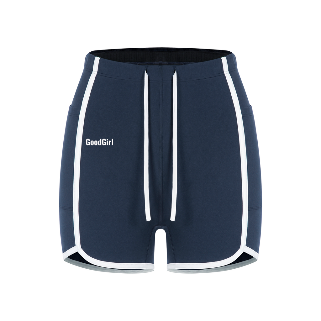 Women's High Rise Color Block Yoga Shorts