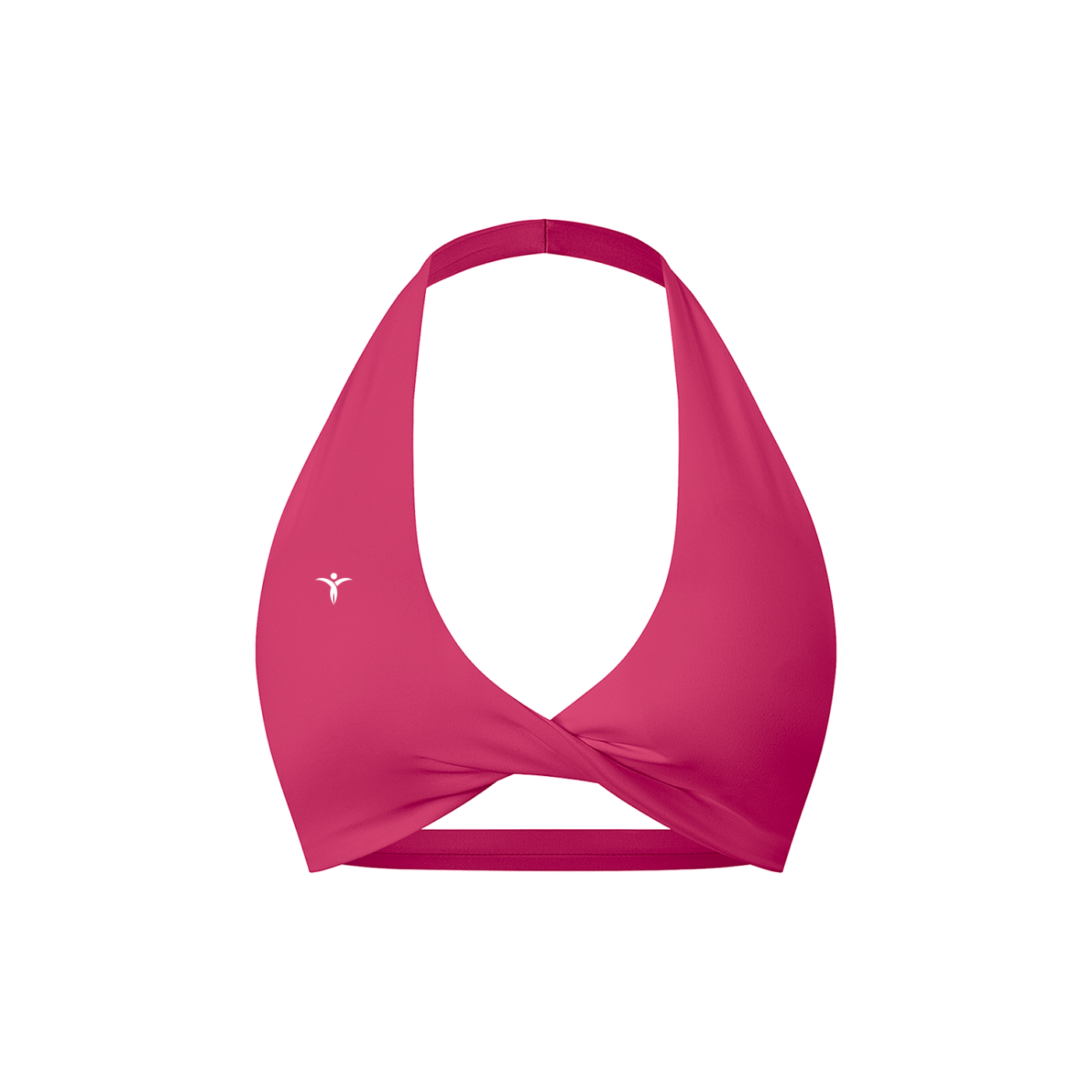 Women's Pleated Halter Sports Bra