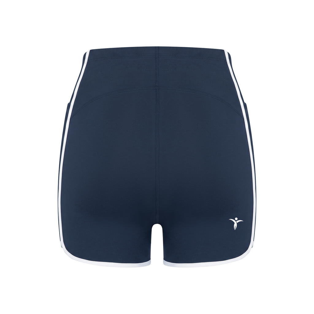 Women's High Rise Color Block Yoga Shorts