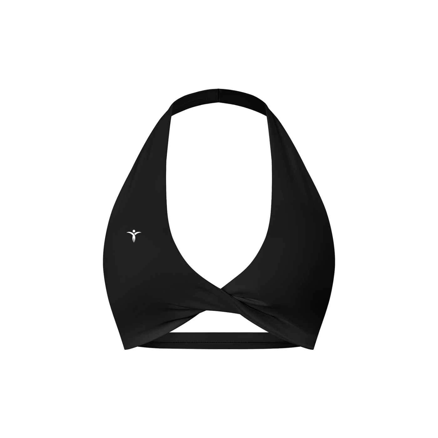Women's Pleated Halter Sports Bra