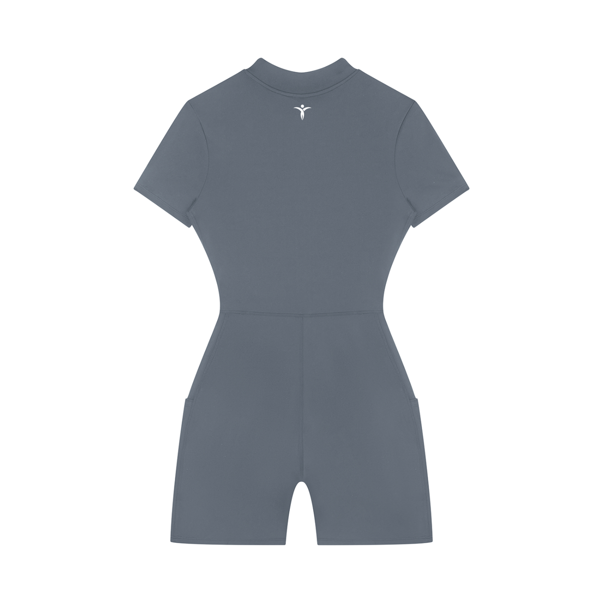 Women's Quarter-Zip Short Sleeve Romper