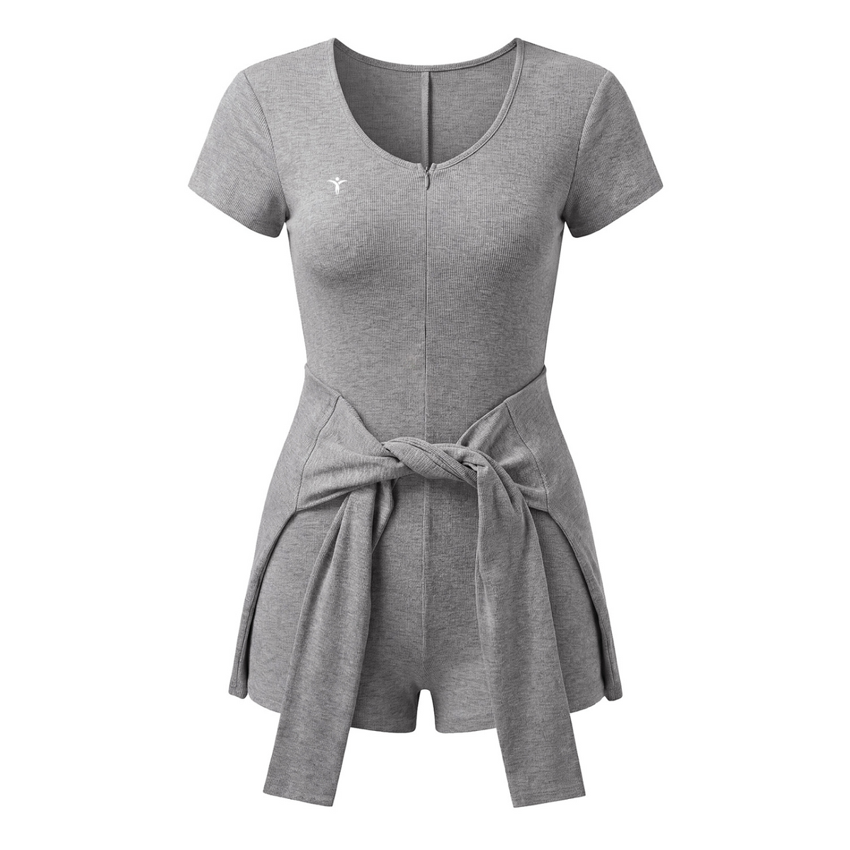 Women's Dual-Function Cape Tie-Waist Romper