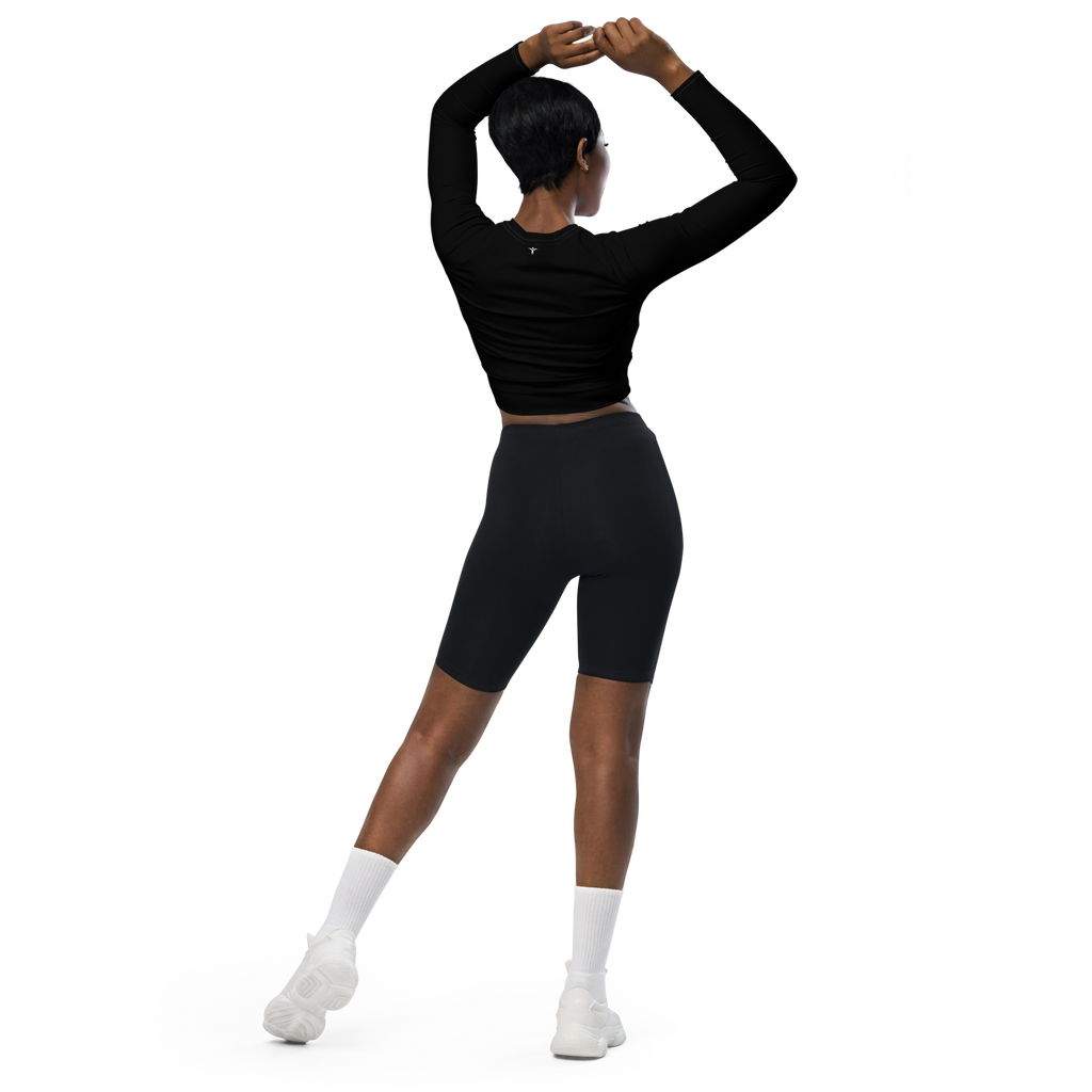 Women's long-sleeve crop top