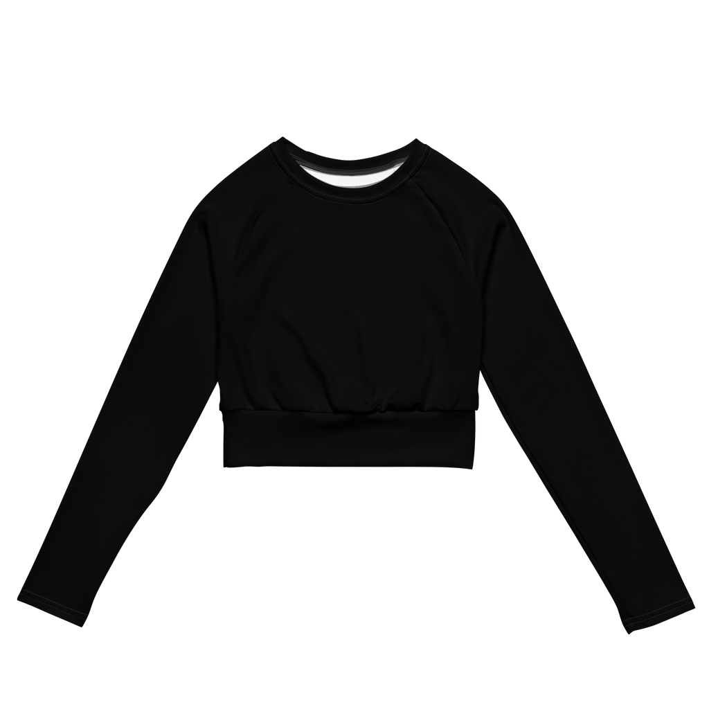 Women's long-sleeve crop top
