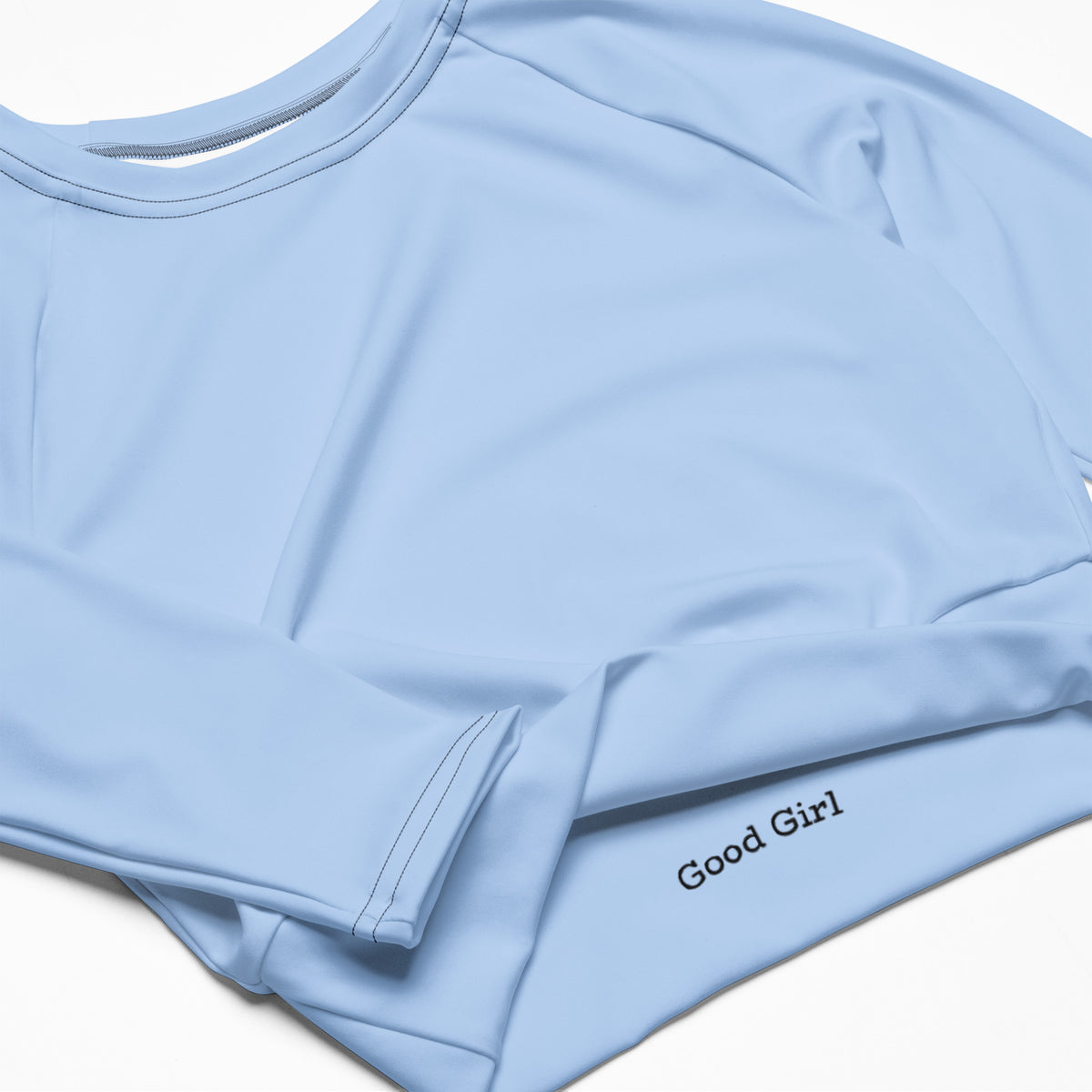 Women's long-sleeve crop top