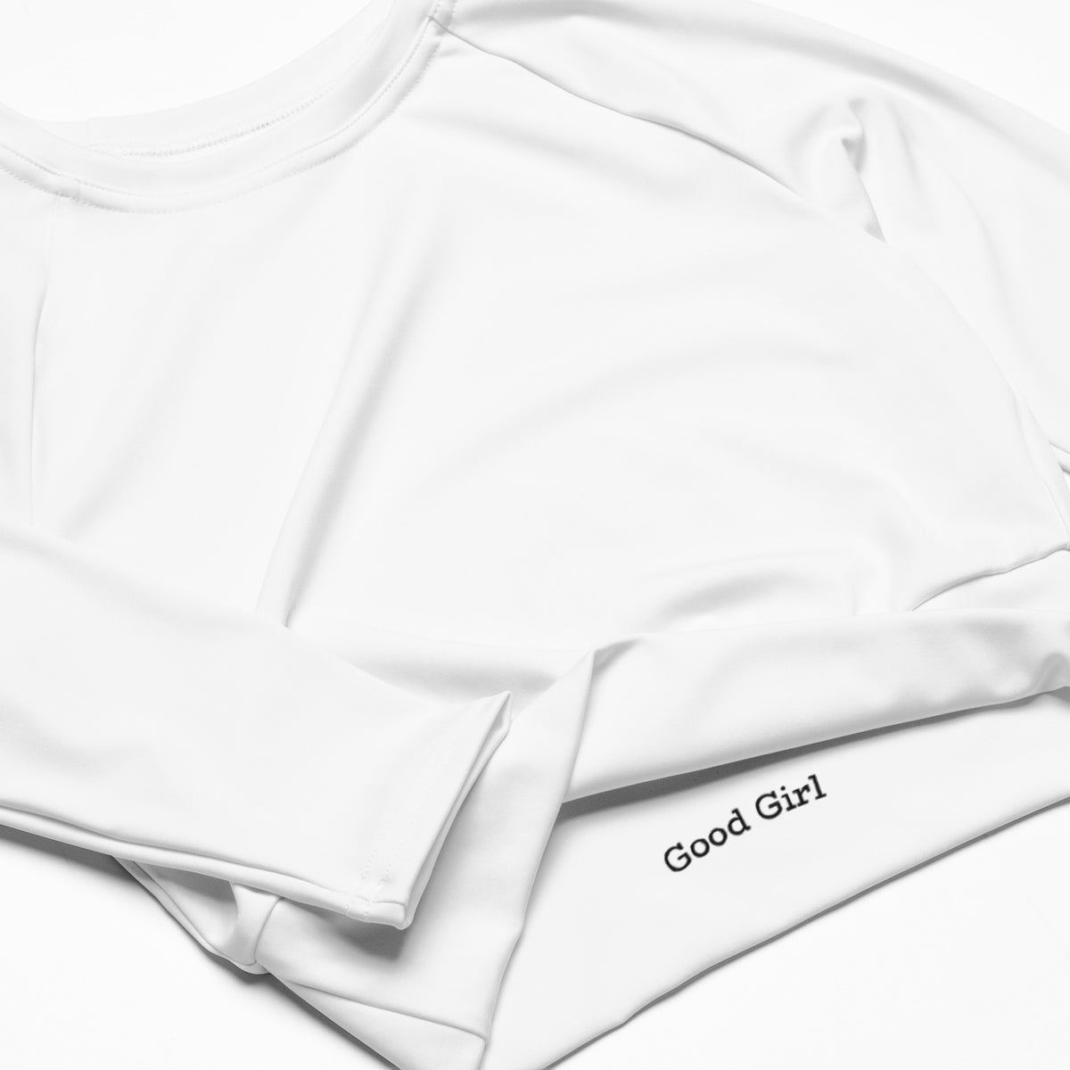 Women's long-sleeve crop top