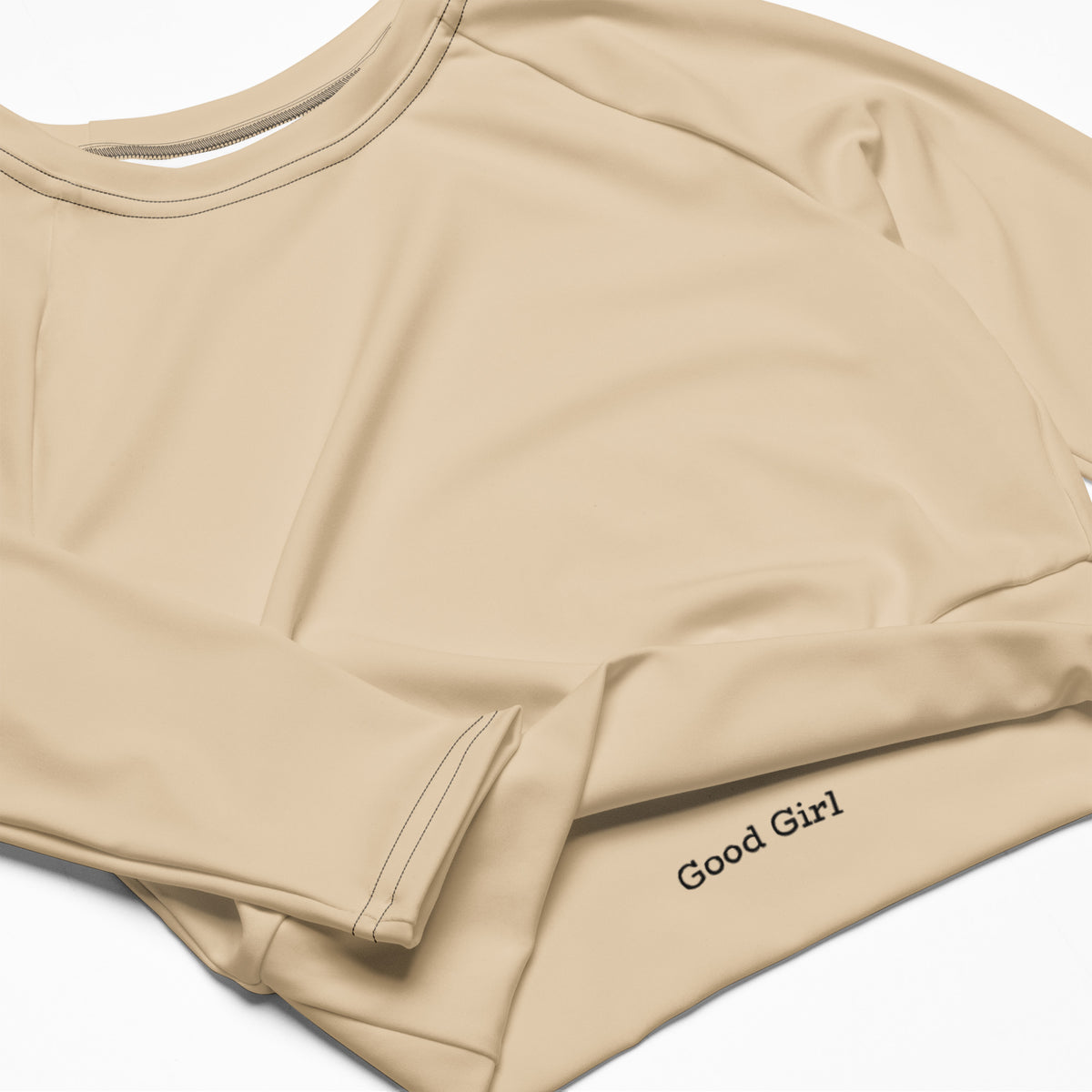 Women's long-sleeve crop top