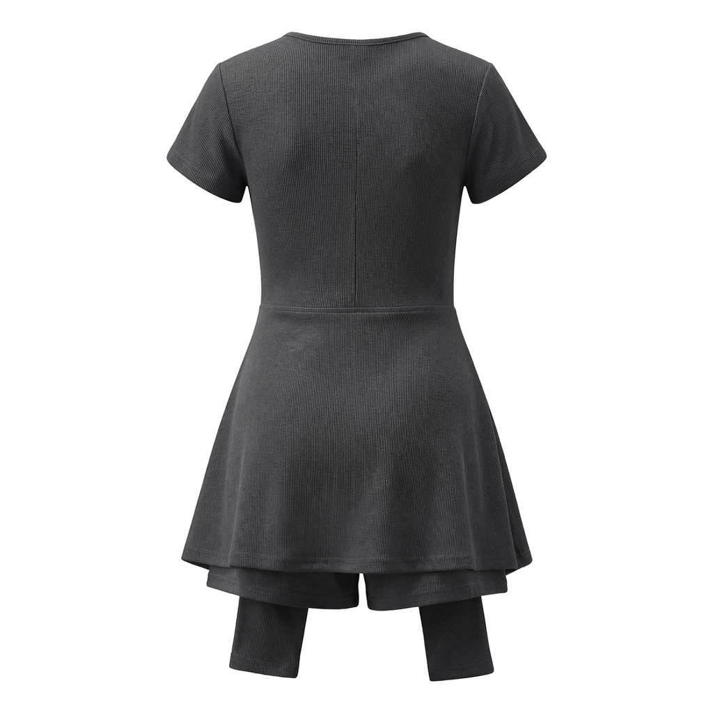 Women's Dual-Function Cape Tie-Waist Romper