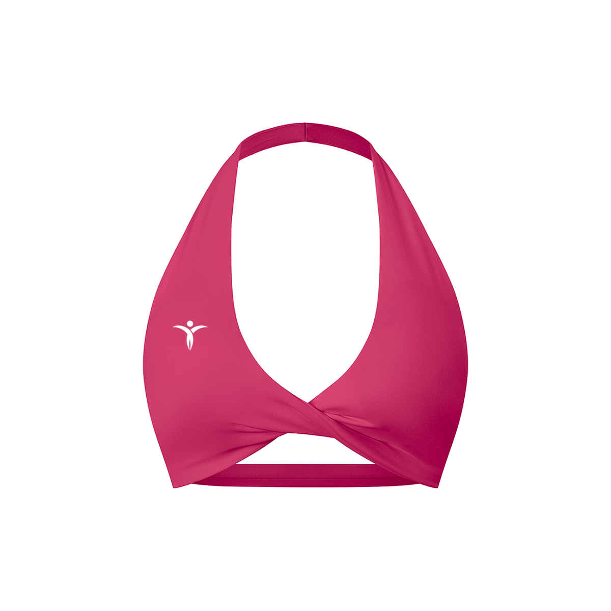 Women's Pleated Halter Sports Bra