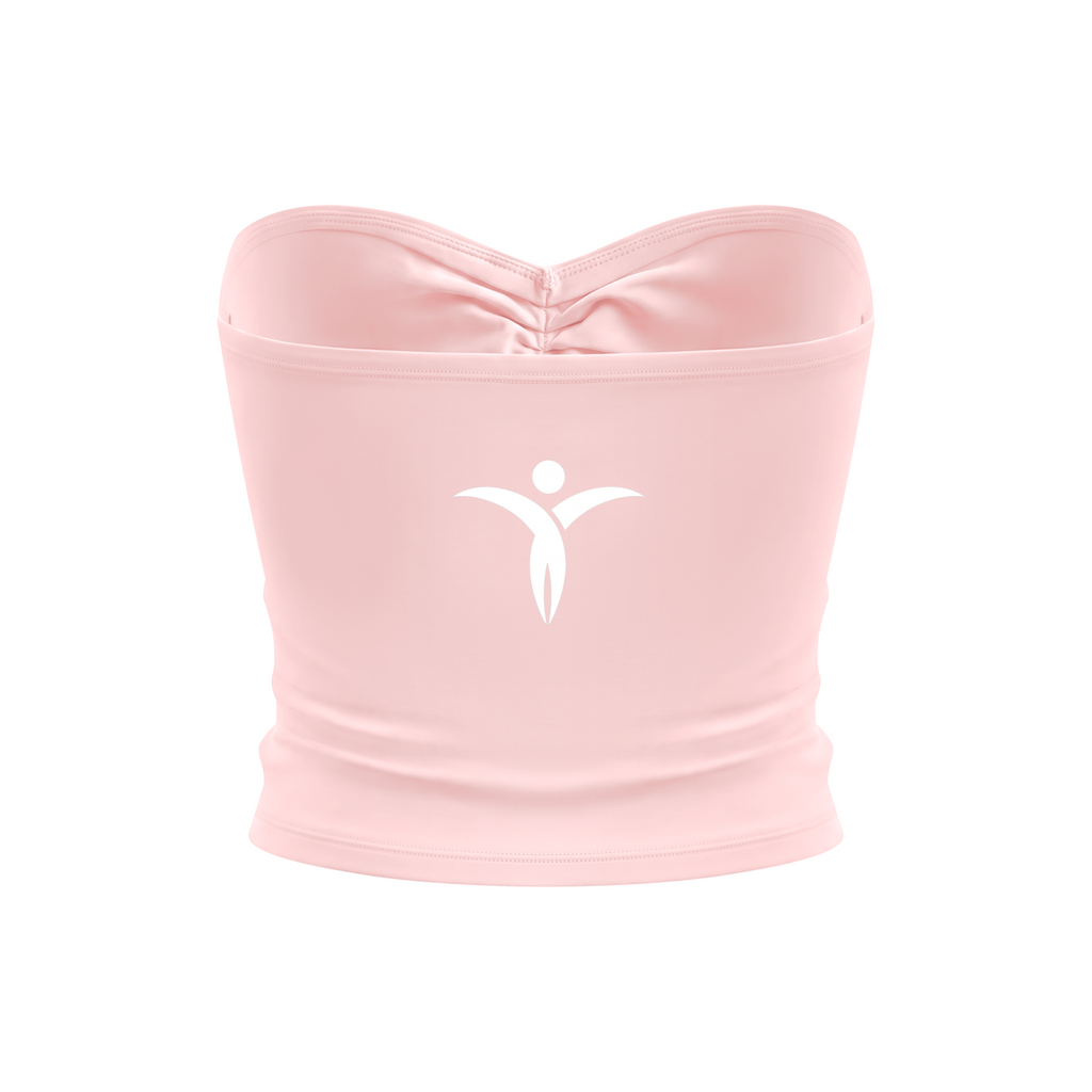 Women's Ruched Cropped Tube Top