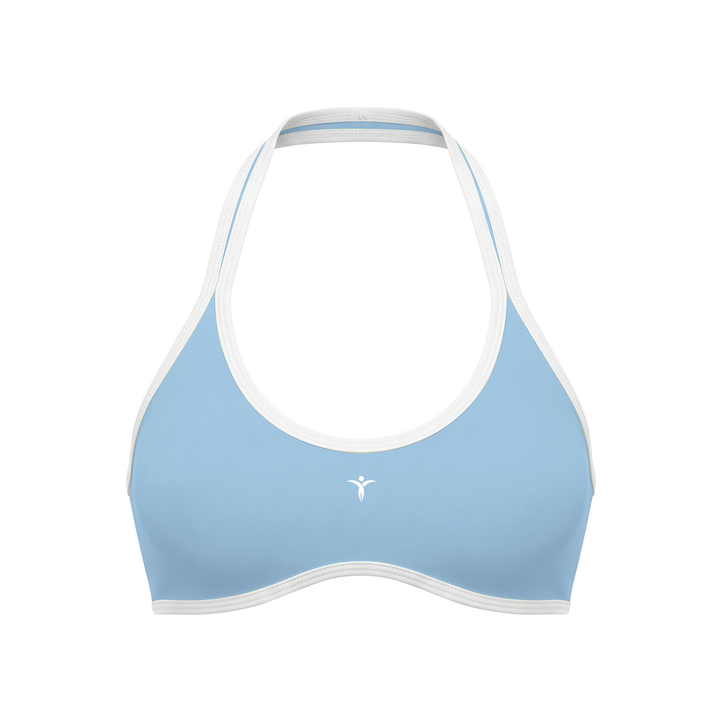 Women's Halter Color Block Yoga Sports Bra