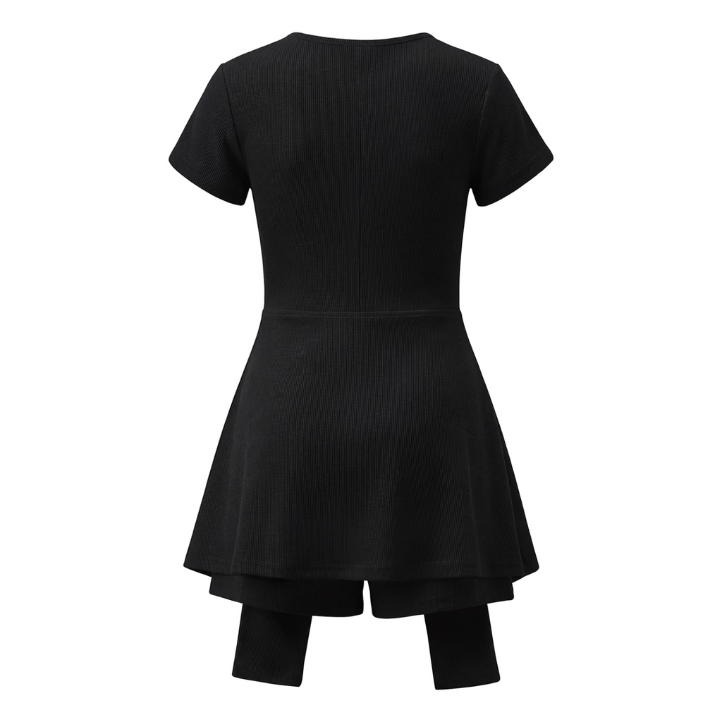 Women's Dual-Function Cape Tie-Waist Romper