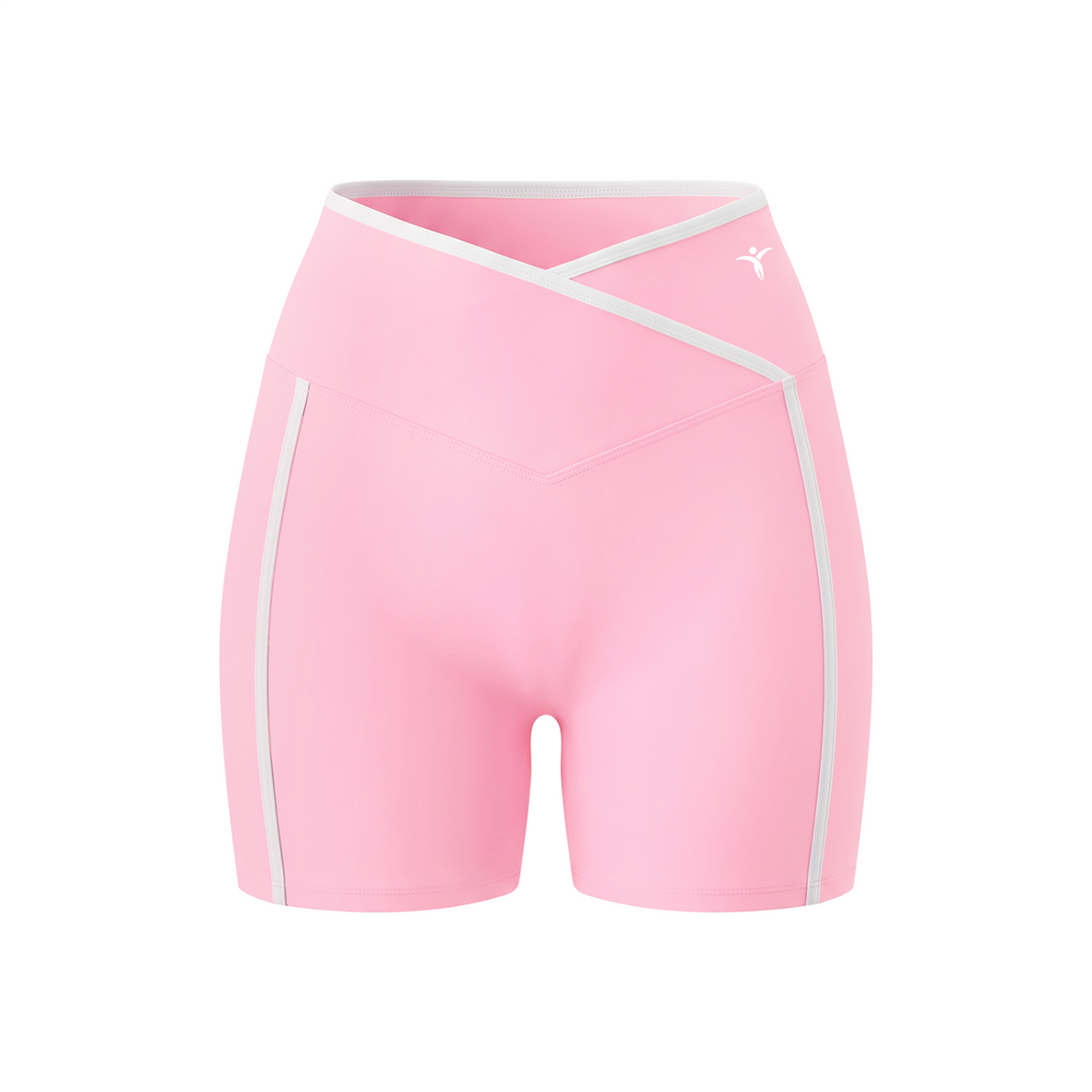 Women’s High Rise Color Block Yoga Shorts