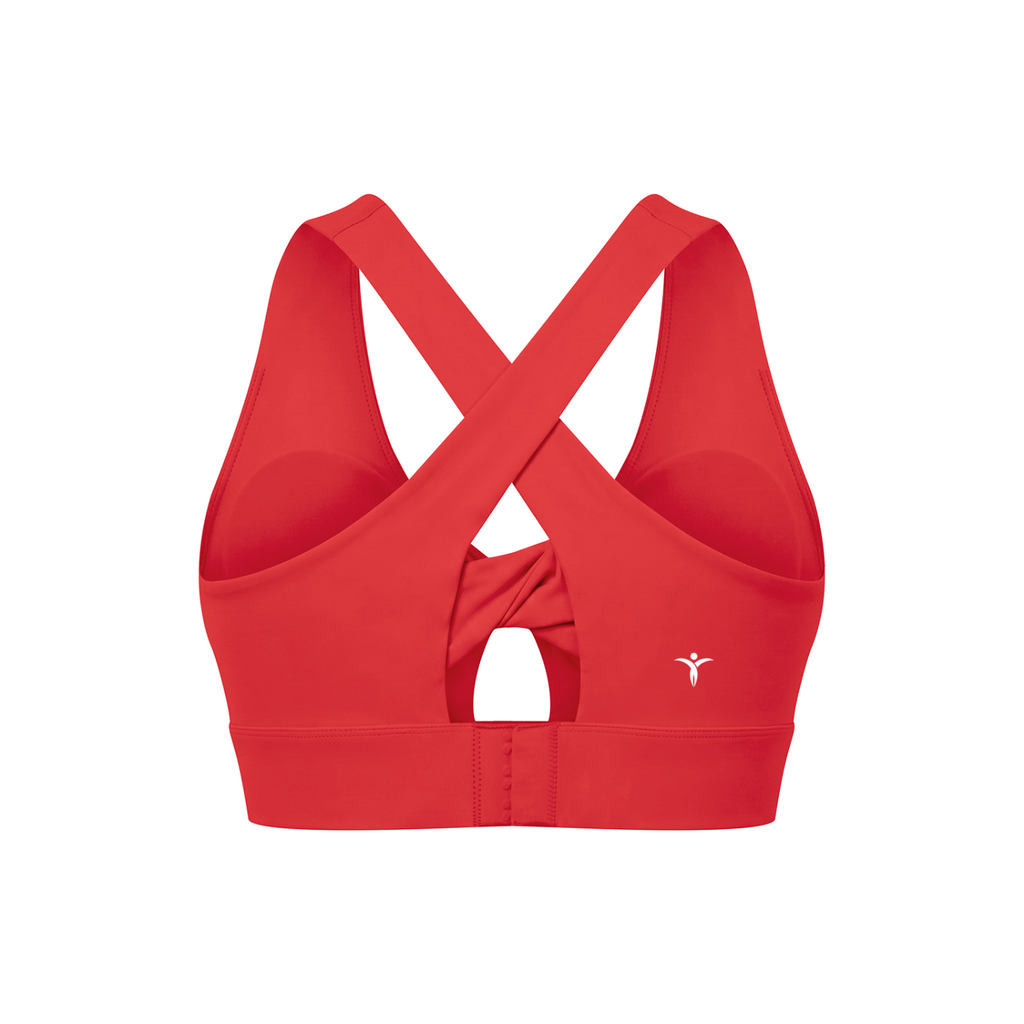 Women's Twist Front V-Neck Sports Bra