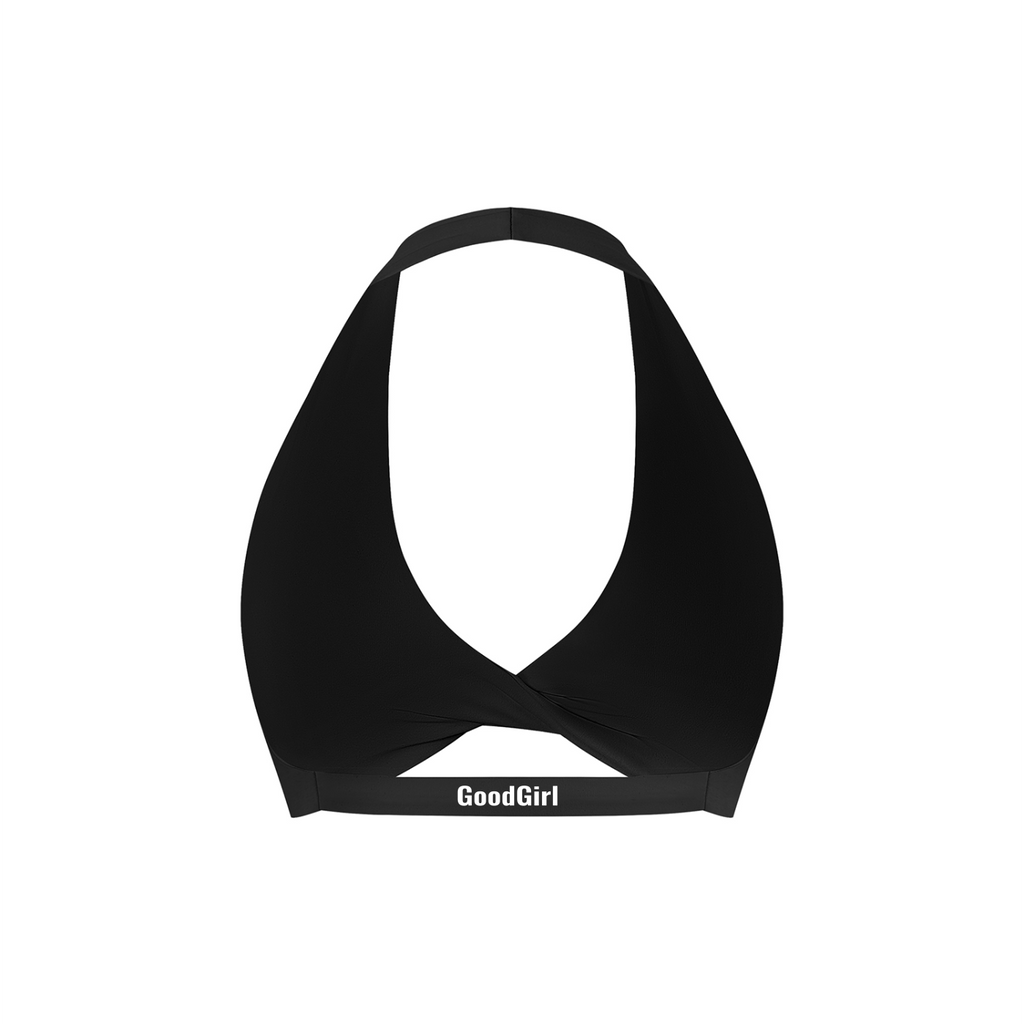 Women's Pleated Halter Sports Bra