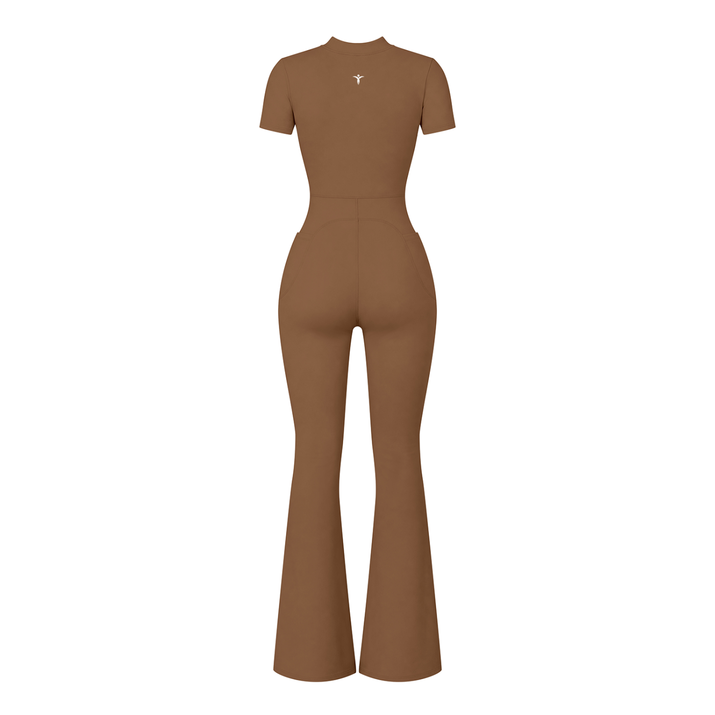 Women’s Tight Flared Leg Quarter-Zip Jumpsuit