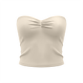 Women's Ruched Cropped Tube Top