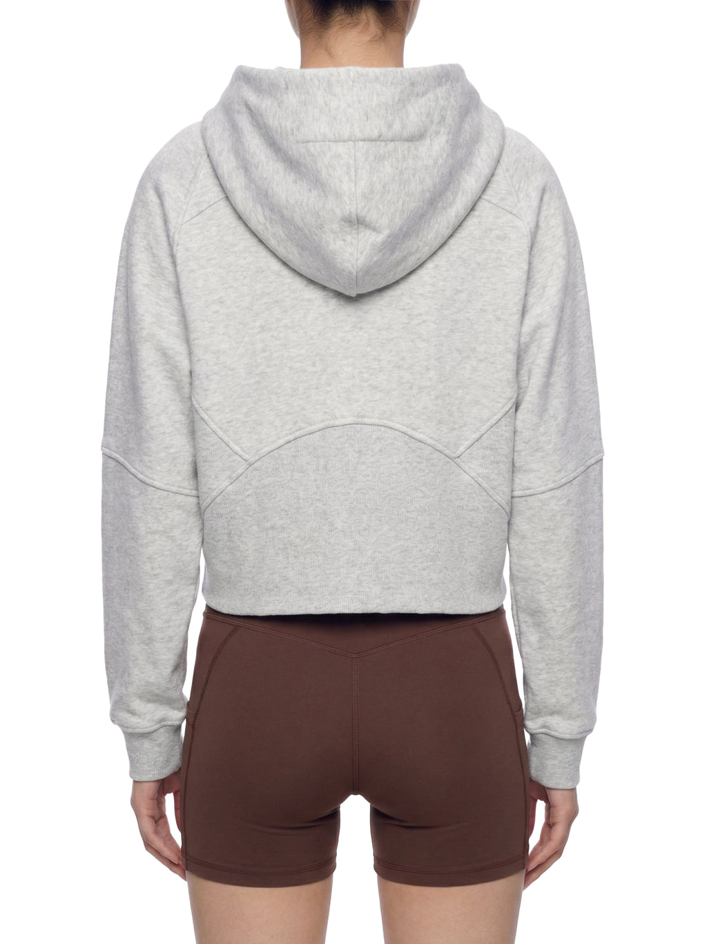 Cropped Zip-Through Hoodie