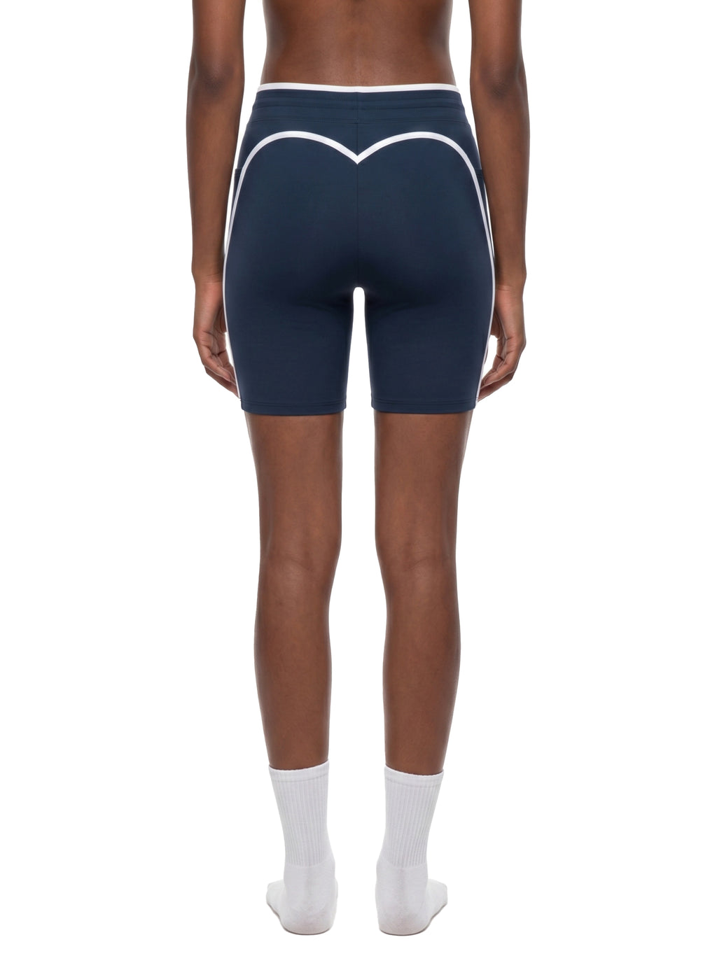 Women's High Rise Color Block Yoga Shorts
