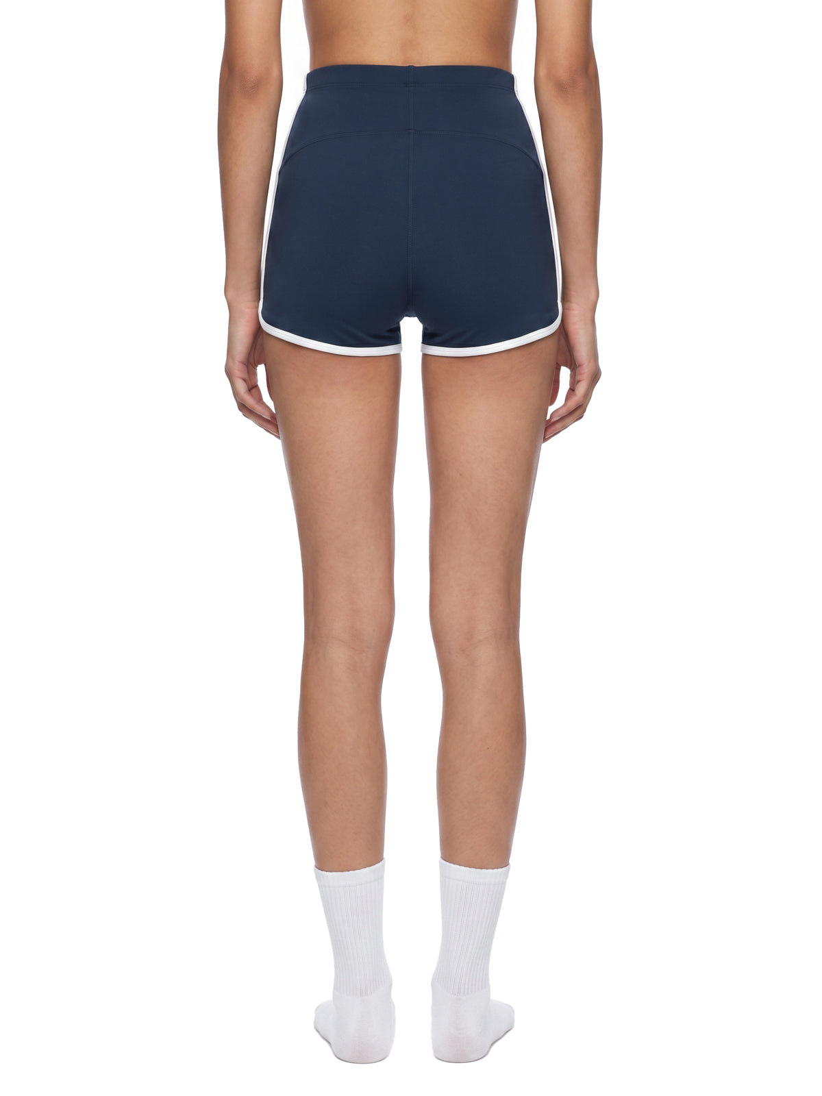 Women's High Rise Color Block Yoga Shorts