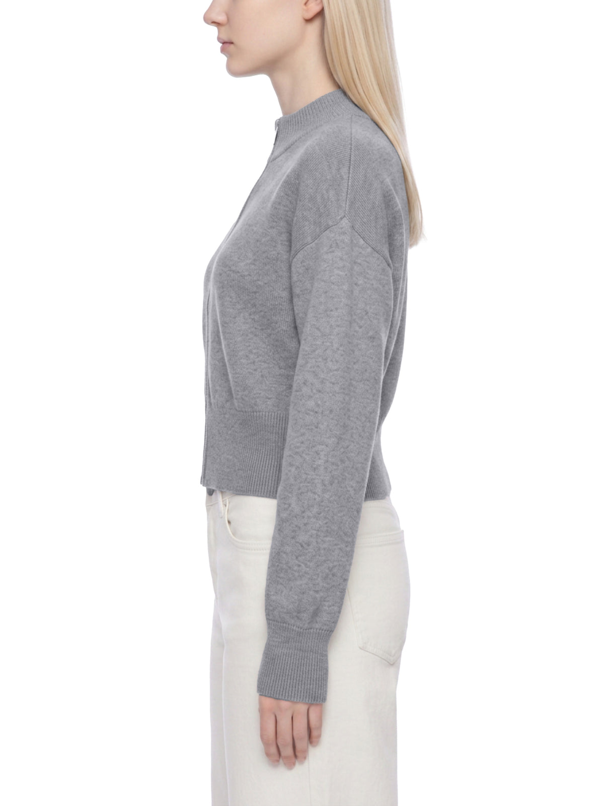Women’s Mock Neck Zip Up Cardigan